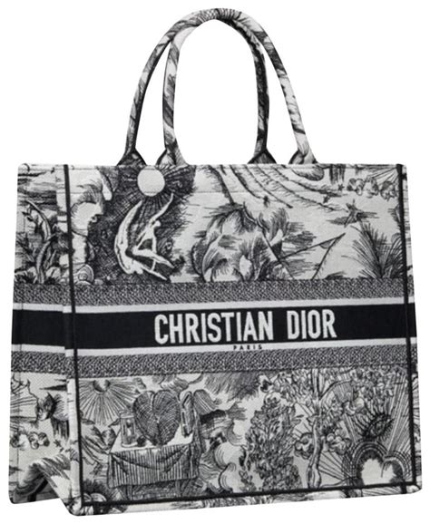 black and white dior print|Dior Black and white newspaper bag.